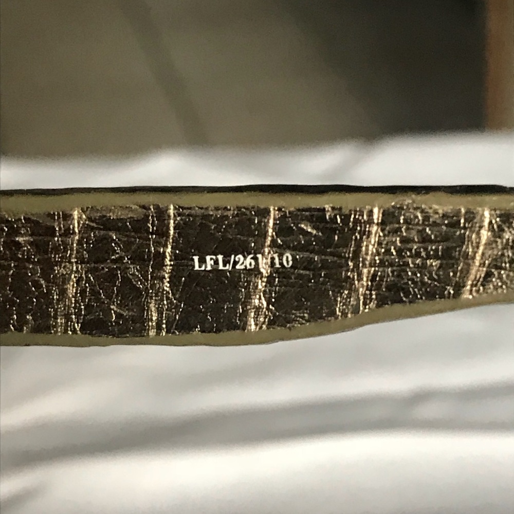 Linda Farrow Luxe Mirrored Gold Python Sunglasses - image 6